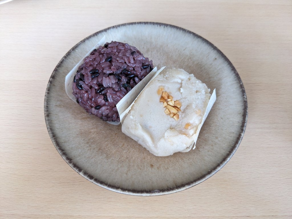 【仙太郎】黒米おはぎ・落花生おはぎ