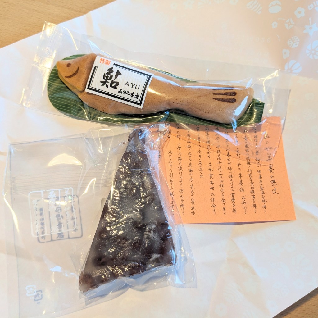 関内【みのや本店】鮎・水無月